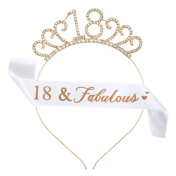 Women's Geometric Diecast Crown Headband And Shoulder Strap Etiquette Belt Set With Electroplating Treatment