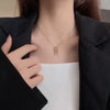 Women's Geometric Dream Catcher Necklace In Copper Plated With Real Gold Electroplated O Chain Clavicle Necklace
