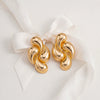 Women's Geometric Drop Earrings In Electroplated Iron Alloy With Stainless Steel Posts Minimalist Statement Ear Accessories
