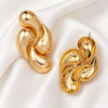 Women's Geometric Drop Earrings In Electroplated Iron Alloy With Stainless Steel Posts Minimalist Statement Ear Accessories