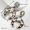 Women's Geometric Dropshaped Alloy Turquoise Earrings