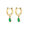 Women's Geometric Dropshaped Copper Plated With Real Gold Zircon Earrings