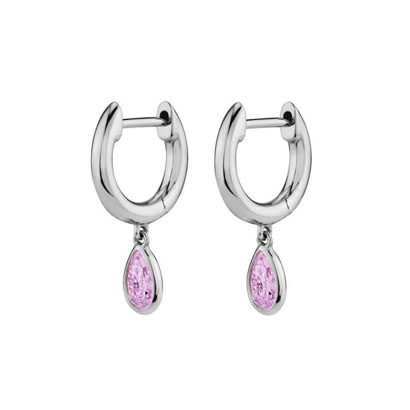 Women's Geometric Dropshaped Copper Plated With Real Gold Zircon Earrings