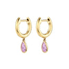 Women's Geometric Dropshaped Copper Plated With Real Gold Zircon Earrings