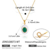 Women's Geometric Eggshaped Stainless Steel Pendant Necklace With Pvd Vacuum Gold Plating And Lobster Clasp