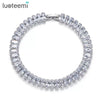 Women's Geometric Electroplated Copper Bracelet With Inlaid Zirconium Fashion Jewelry Wholesale