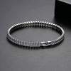 Women's Geometric Electroplated Copper Bracelet With Inlaid Zirconium Fashion Jewelry Wholesale