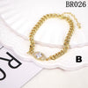 Women's Geometric Evil Eye Zircon Bracelet In Electroplated Copper With Gold Finish Versatile Fashion Jewelry