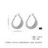 Women's Geometric Exaggerated Hemisphere Round Titanium Steel Polish Earrings