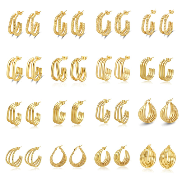 Women's Geometric Exaggerated Hemisphere Round Titanium Steel Polish Earrings