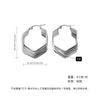 Women's Geometric Exaggerated Hemisphere Round Titanium Steel Polish Earrings
