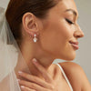 Women's Geometric Faux Pearl Pendant Earrings With Stainless Steel Posts Electroplated Fashion Jewelry Elegant Minimalist High End Style