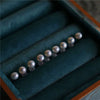 Women's Geometric Freshwater Pearl Stud Earrings With Silver Needle Small Retro Elegant Graceful Design