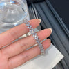 Women's Geometric Full Diamond Bracelet In Copper With White Gold Plated Finish Fashion Style