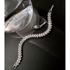 Women's Geometric Full Diamond Bracelet In Copper With White Gold Plated Finish Fashion Style