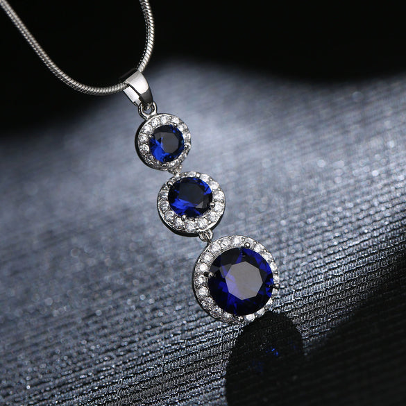 Women's Geometric Gem Pendant Necklace With Snake Bone Chain Natural Style Mixed Gem Inlay Precious Stone Setting