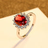 Women's Geometric Gem Set Ring In 925 Silver With Blue Stone Elegant Statement Jewelry
