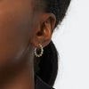 Women's Geometric Gold Plated Earrings With Electroplating Design