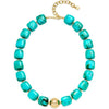 Women's Geometric Gradient Square Acrylic Beaded Necklace With Stainless Steel Pendant And Lobster Clasp Handmade Jewelry