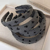 Women's Geometric Handmade Cloth Widebrimmed Bow Style Hair Band