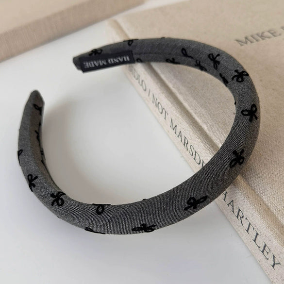 Women's Geometric Handmade Cloth Widebrimmed Bow Style Hair Band