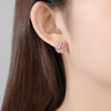 Women's Geometric Hexagonal Ladder Stud Earrings Electroplated Copper Minimalist Fashion Jewelry For Wholesale