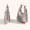 Women's Geometric Hollow Statement Earrings In Stainless Steel Exaggerated Versatile Fashion Jewelry