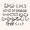 Women's Geometric Hollow Statement Earrings In Stainless Steel Exaggerated Versatile Fashion Jewelry