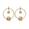 Women's Geometric Hoop Earrings In Electroplated Iron Alloy With Stainless Steel Posts And An Exaggerated Statement Design