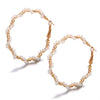 Women's Geometric Large Hoop Earrings With Faux Pearls Twisted Retro Street Style Alloy Jewelry