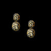 Women's Geometric Leopard Print Pendant Earrings In Electroplated Iron With Steel Ear Posts Exaggerated Fashion Jewelry