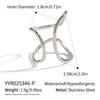 Women's Geometric Line Silver Steel Ring With Electroplating Popular Rock Hiphop Jewelry