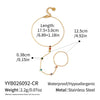 Women's Geometric Linked Bracelet With Cubic Zirconia Goldtone Stainless Steel And Vacuum Electroplated Finish