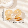 Women's Geometric Metal Earrings With Exaggerated Retro Fashion Design Wholesale