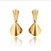 Women's Geometric Metal Sequin Earrings Minimalist Irregular Statement Jewelry With Versatile Modern Design