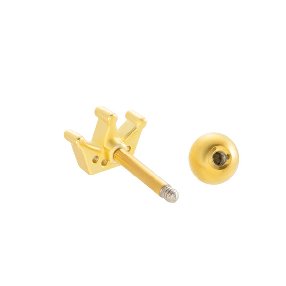 Women's Geometric Metal Titanium Steel Electroplating Piercing Earrings