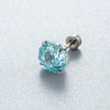 Women's Geometric Metal Titanium Steel Zircon Earrings