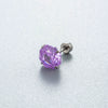 Women's Geometric Metal Titanium Steel Zircon Earrings