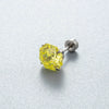 Women's Geometric Metal Titanium Steel Zircon Earrings