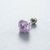 Women's Geometric Metal Titanium Steel Zircon Earrings