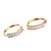 Women's Geometric Micro Set Earrings With Electroplated Finish Fashion Exquisite Gold Tone Earrings