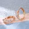Women's Geometric Micro Set Earrings With Electroplated Finish Fashion Exquisite Gold Tone Earrings