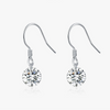 Women's Geometric Mosan Diamond Earrings S925 Sterling Silver