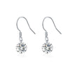 Women's Geometric Mosan Diamond Earrings S925 Sterling Silver