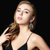 Women's Geometric Multilayer Long Drop Earrings Exaggerated Fashion Alloy Ear Pin Jewelry