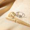 Women's Geometric Opening Ring Copper Stainless Steel Electroplating