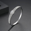 Women's Geometric Oval Zircon Bracelet Electroplated Copper Statement Jewelry Wholesale