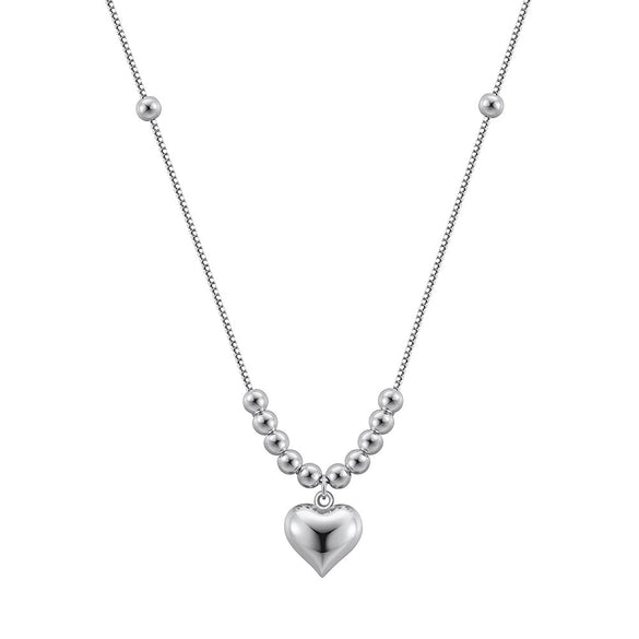 Women's Geometric Pattern S925 Sterling Silver Snake Bone Chain Necklace With Electroplating Design