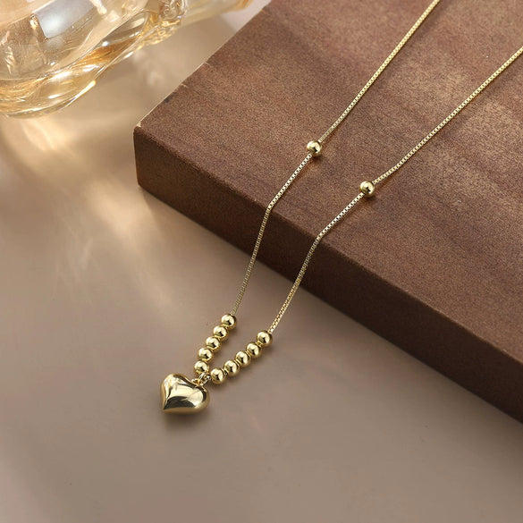 Women's Geometric Pattern S925 Sterling Silver Snake Bone Chain Necklace With Electroplating Design