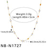 Women's Geometric Pearl Embellished Gold Plated Stainless Steel Necklace With Regular Chain
